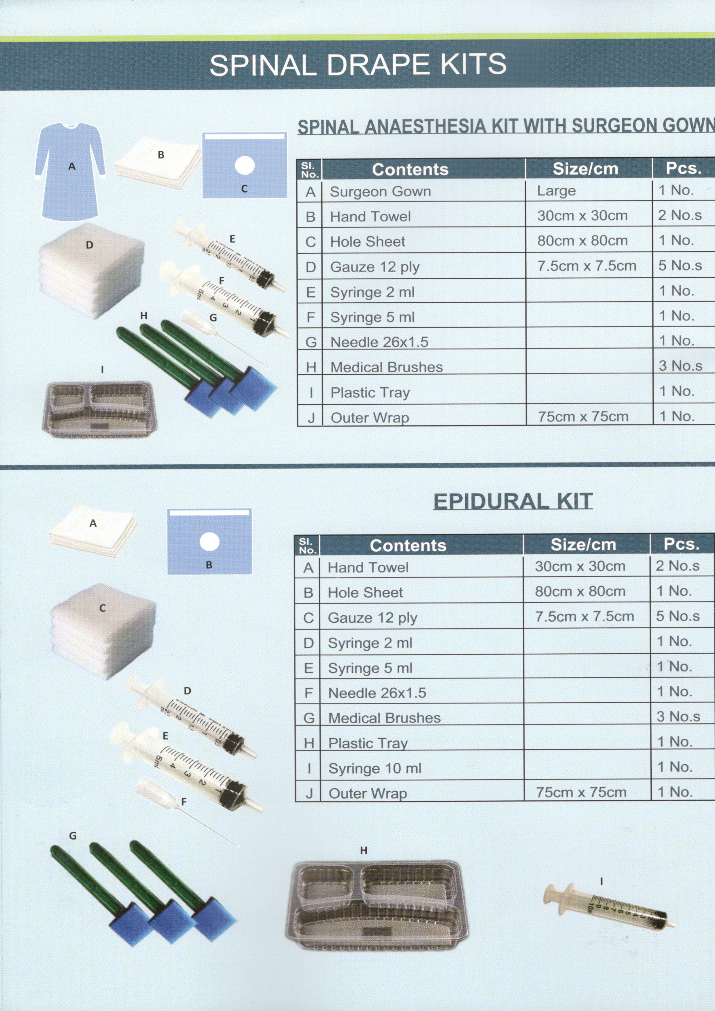 Spinal Anesthesia Kit_epidural Kit 